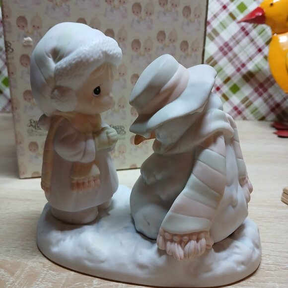 NWT Precious Moments We're Going to Miss You Christmas Holiday Ceramic Figurine - Picture 8 of 16